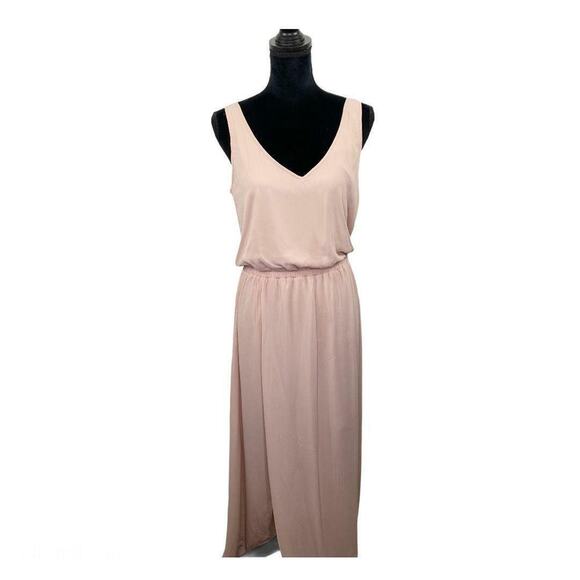 Show Me Your Mumu Kendall Maxi Dress Dusty Blush Crisp Women’s Size Small - Picture 2 of 9